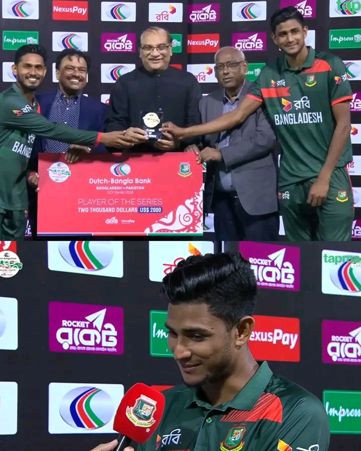 বাংলাদেশ সিরিজ ২-১ ব্যবধানে জয়ী হয়েছে