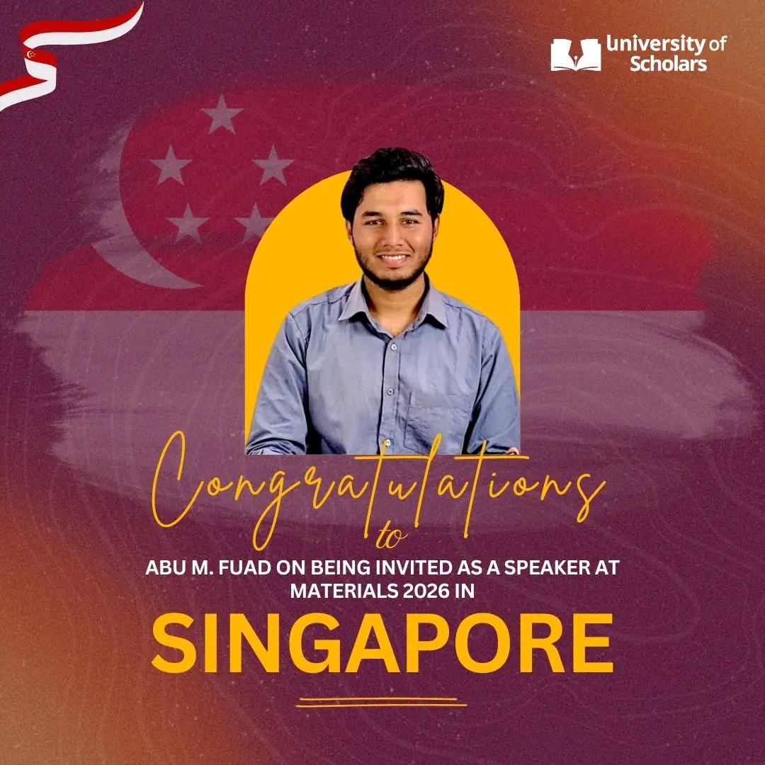 সিঙ্গাপুরের Materials 2026 আন্তর্জাতিক সম্মেলনে ফুয়াদের অনন্য বক্তৃতা