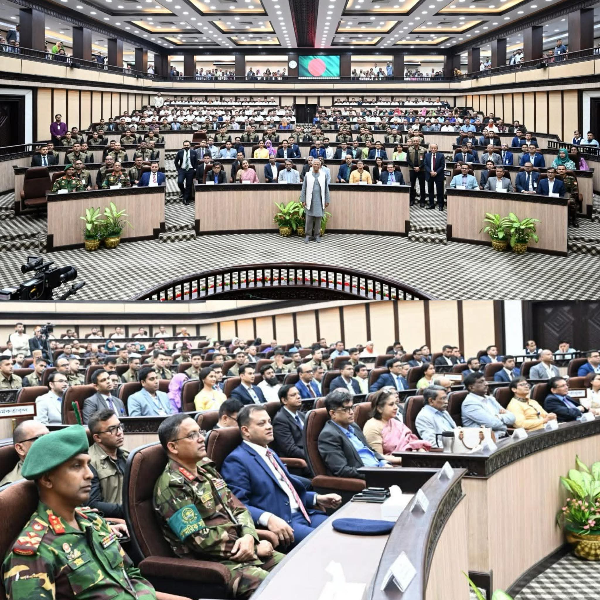 বিদায়ী ভাষণে ড. মুহাম্মদ ইউনূস: রিজার্ভ ৩৩ বিলিয়ন ডলার, ছয় মাসের খাদ্য মজুদ রেখে দায়িত্ব হস্তান্তর