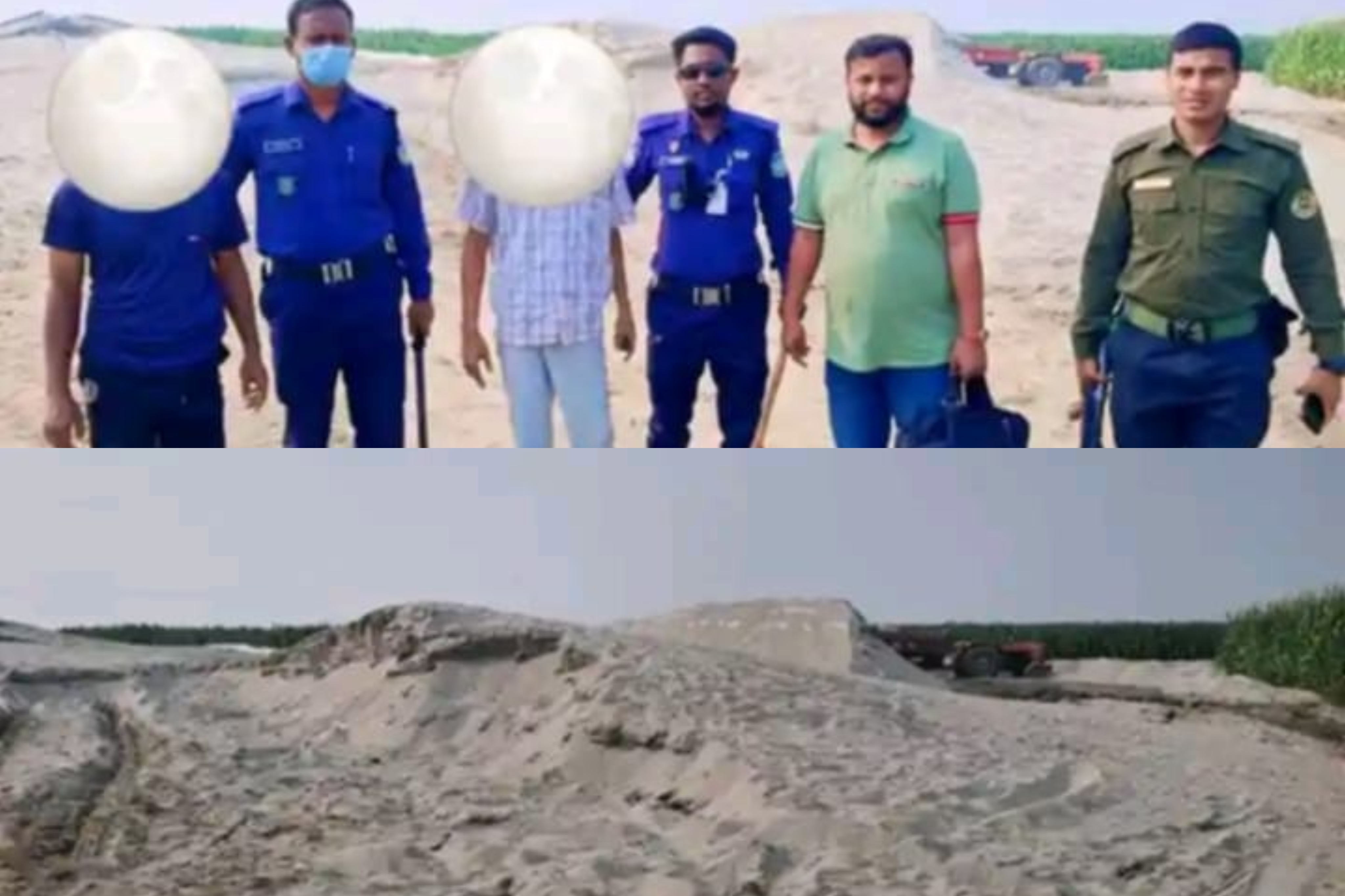 দেওয়ানগঞ্জে যমুনা নদী থেকে অবৈধ বালু উত্তোলনের দায়ে দুই ব্যক্তির কারাদণ্ড