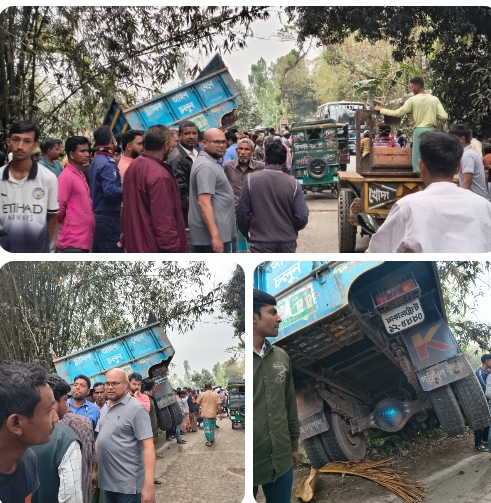 কুড়িগ্রামে সড়ক দুর্ঘটনায় মোটরসাইকেল আরোহীর মৃত্যু