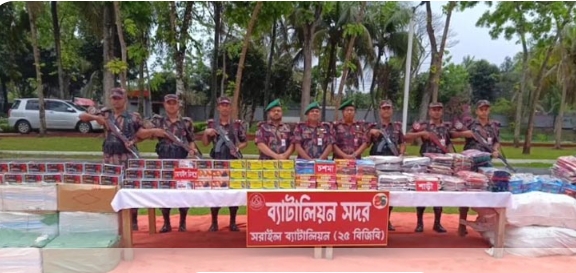 বিজয়নগরে মাটির নিচ থেকে উদ্ধার হলো ৯ কোটির অধিক ভারতীয় চোরাচালান পণ্য