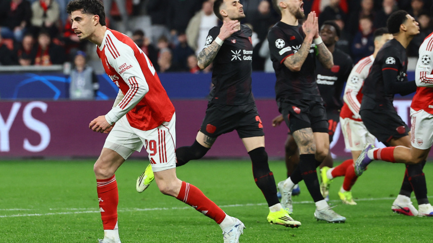 ড্রয়ে থামল আর্সেনালের জয়রথ; হাভার্টজের পেনাল্টিতে রক্ষা পেল গানাররা