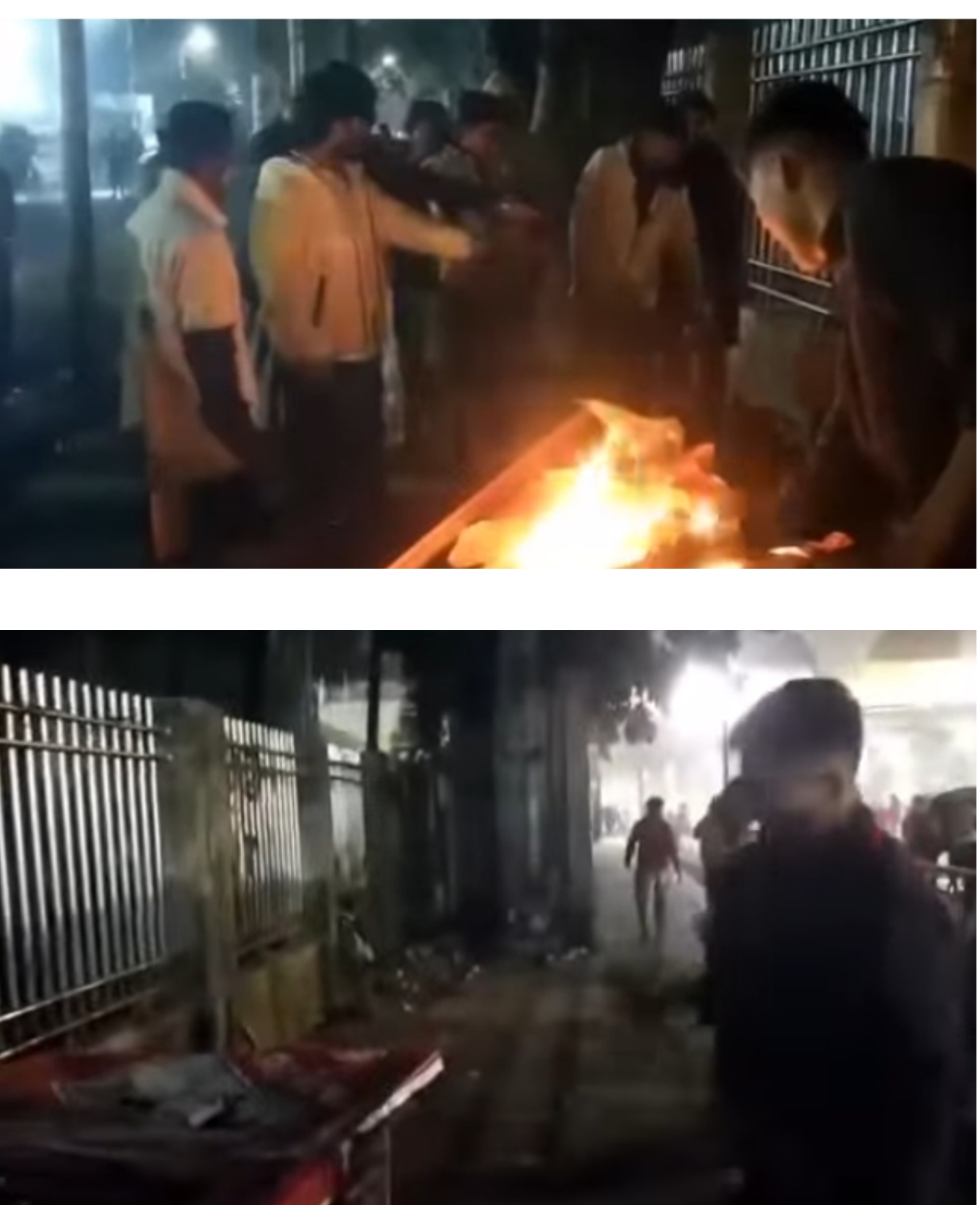 চাঁদাবাজির অভিযোগ তোলায় টিএসসিতে অসহায় দোকানদারদের দোকানে ভাঙচুর ও অগ্নিসংযোগ