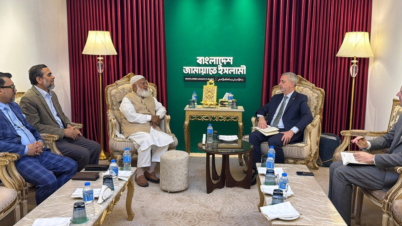 ইইউ রাষ্ট্রদূতের সঙ্গে জামায়াত আমিরের বৈঠক, নির্বাচন ও গণতন্ত্রে গুরুত্ব