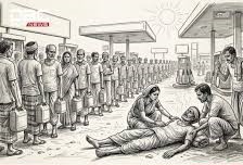 তেলের লাইনে দাঁড়িয়ে মাসুদের মর্মান্তিক মৃত্যু: এই লাশের দায়ভার কি সরকার নিবে?